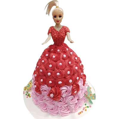 "Designer Doll Cake - 2Kgs (code BC07) - Click here to View more details about this Product